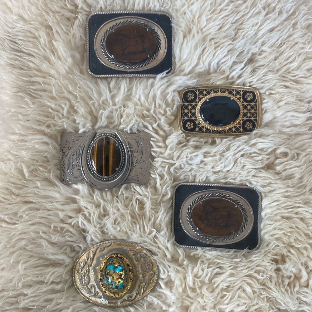 Vintage Custom Belt Buckles